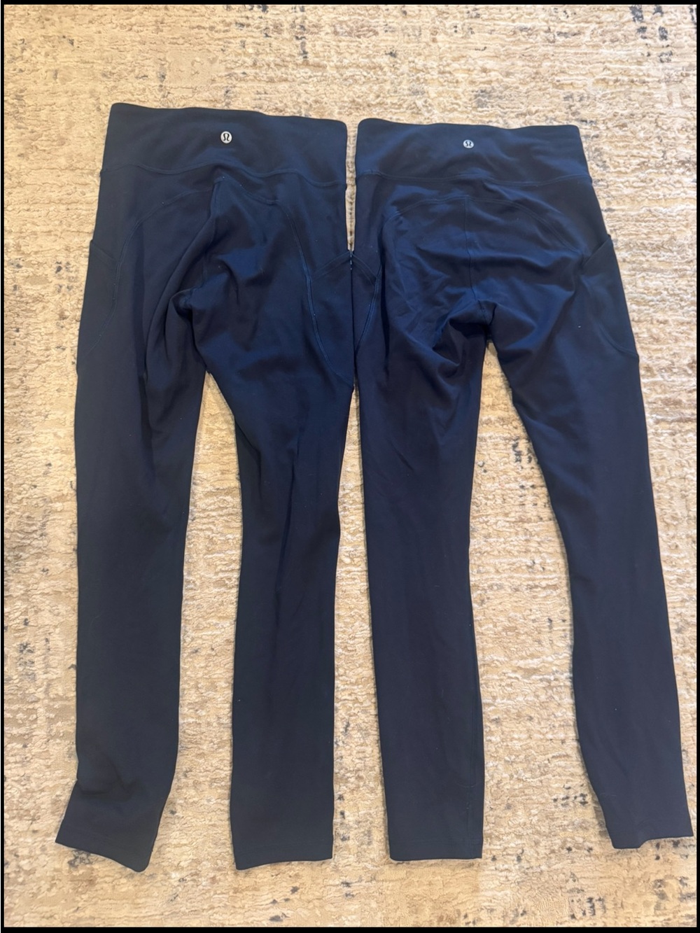 Lululemon 2 pairs Navy Align High-Rise Pockets on the Side Leggings both pairs